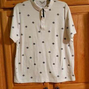 Brand new w/tags J. CREW mens fish polo. XXL. Great shirt!